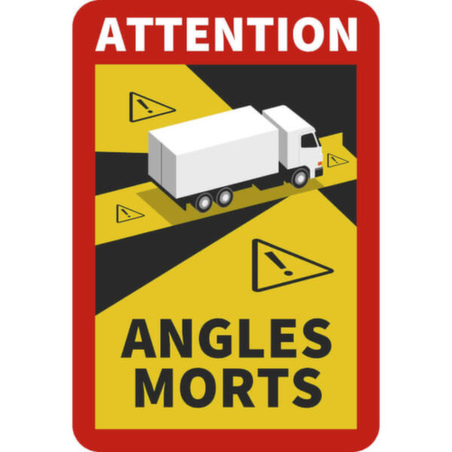 Panneau d'avertissement SafetyMarking® « Attention Angles Morts »
