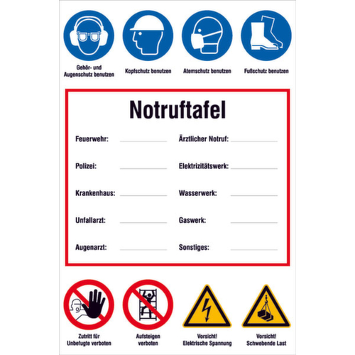 panneau indicateur SafetyMarking® pour les chantiers, « pour inscription par le client »