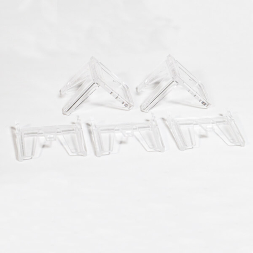 kit de capots de protection de poignée de porte d'issue de secours GfS Typ K, 2 équerres de fixation, 3 embouts