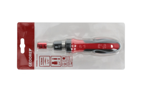 GEDORE R38910000 Tournevis à cliquet Bit-Fix.Télescope 1/4