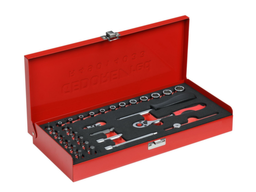GEDORE RED R49014033 Jeu de douilles 1/4" 4-13mm 32 pièces