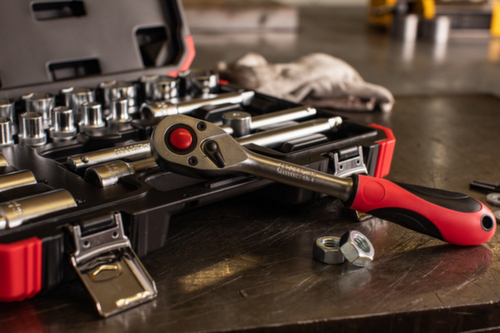 GEDORE R69003024 Jeu de clés à douilles 1/2" 10-32mm 24 pièces