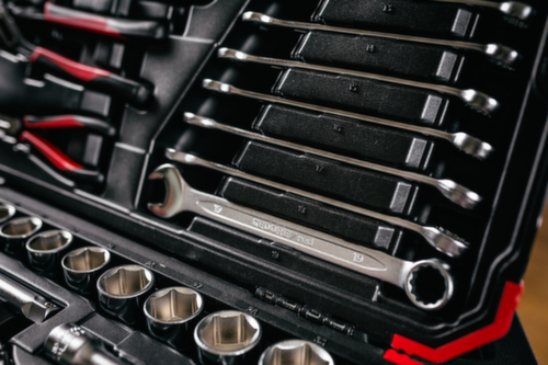 GEDORE R46003100 Jeu de douilles 1/4"+1/2" 10-32mm 100 pièces