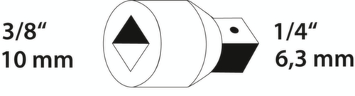GEDORE 3020 Réducteur 3/8" à 1/4