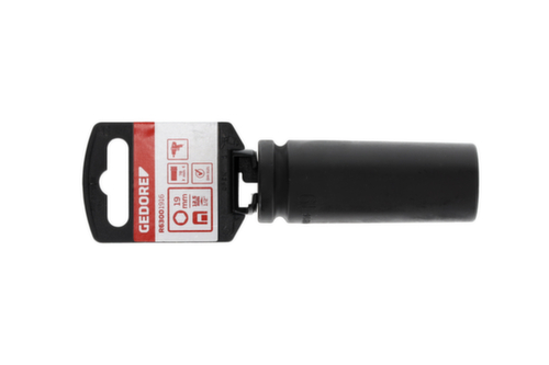 GEDORE RED R63001916 Douille à chocs 1/2" 6 pans 19 mm Longueur 78 mm