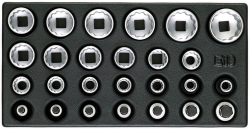 1500 ES-D 19 Jeu de douilles 1/2"