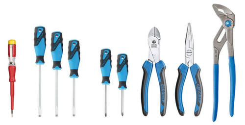 S 1100 W-001 Assortiment de pinces/tournevis pour carte d'outillage