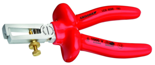 VDE 8098-160 Pince à dénuder VDE avec isolation par immersion 160 mm