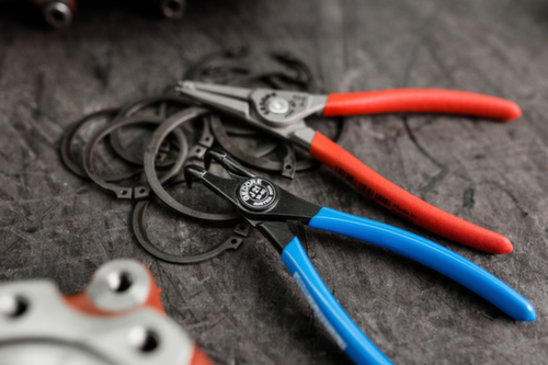 8000 J 21 Pince de montage pour circlips intérieurs coudée 19-60mm