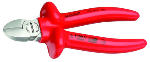 VDE 8314-140 Pince coupante latérale VDE avec isolation par immersion 140 mm