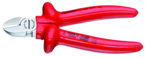 VDE 8314-140 Pince coupante latérale VDE avec isolation par immersion 140 mm