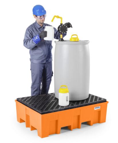 Bac de rétention PE base-line pour 2 fûts de 200 l