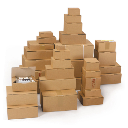 Caisse en carton ondulé 1 cannelure, 1 onde, 240 x 170 x 150 mm