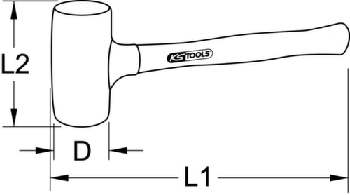 KS Tools Non-rebound soft-face mallet