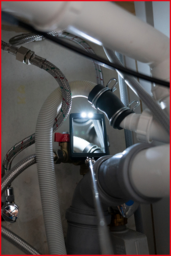 KS Tools Flexible inspection mirror with lighting