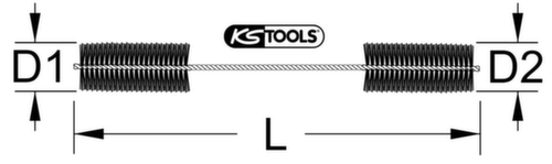 KS Tools Flexible cleaning brush