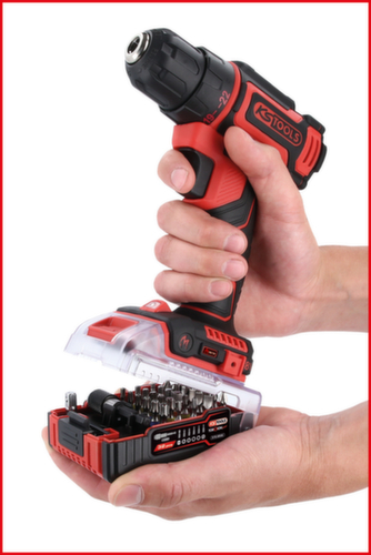 KS Tools 1/4" TORSIONpower bit set in eMONSTER battery design