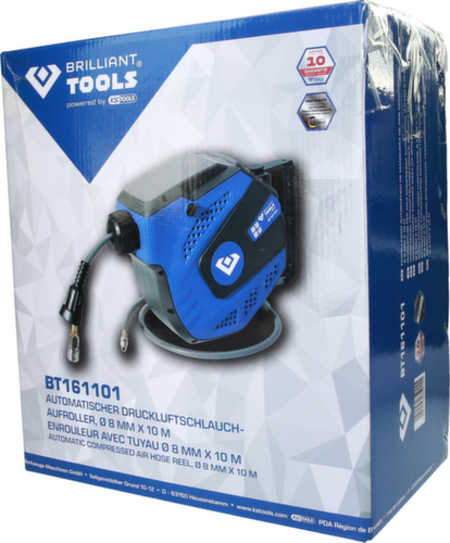 Brilliant Tools Automatic compressed air hose reel