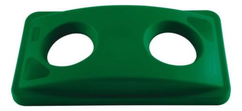 Rubbermaid Couvercle Slim Jim® pour introduction de bouteilles pour collecteur de recyclage, vert