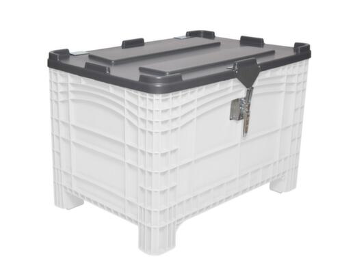 Couvercle à charnière pour récipient grand volume