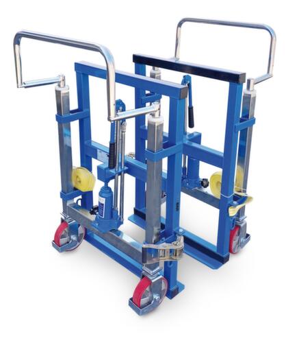UDOBÄR Diables jumelés hydrauliques, force 1800 kg, hauteur de levage 100 mm