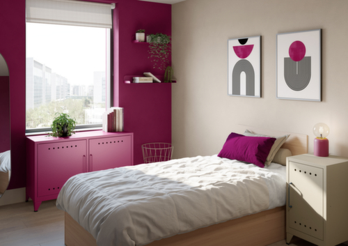 Bisley Buffet bas Fern Cabby avec passage de câble et fixation pour câbles