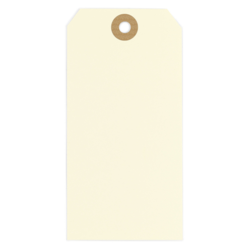 Étiquette cartonnée crème 160 x 80 mm