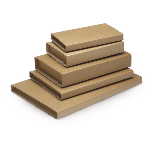 Étui-croix brun avec fermeture adhésive