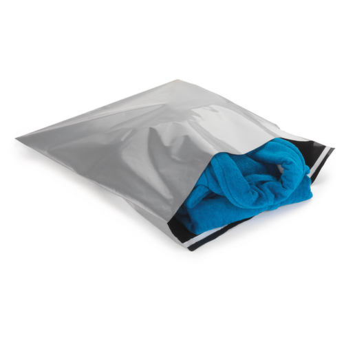 Pochette plastique opaque couleur argente Raja 50x46cm