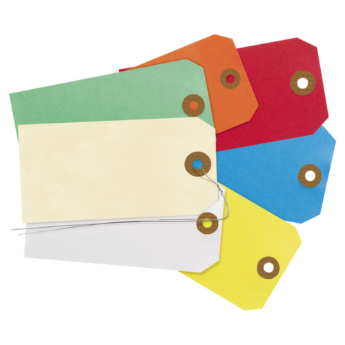 Étiquette américaine jaune sans attache 80 x 38 mm