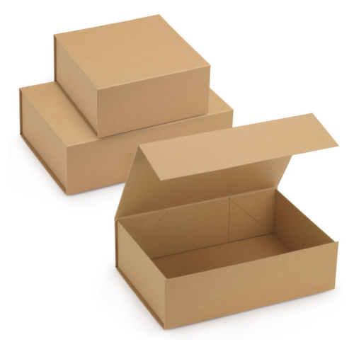 10 boîtes cadeau kraft avec fermeture aimantée