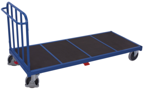 chariot à ridelles avec paroi grillagée