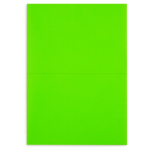 Étiquette fluo vert rectangulaire adhésif permanent en planche A4 210x148,5 mm