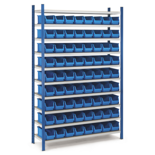 Rayonnage avec 24 bacs à bec