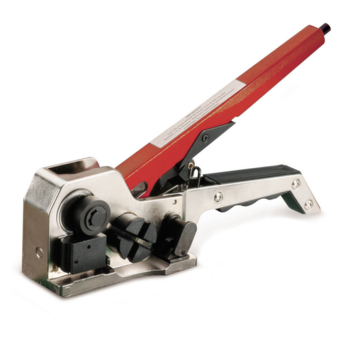 Tendeur-sertisseur universel pour feuillard polypropylène et polyester