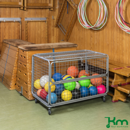 Kongamek Fourgon de livraison de type boîte, force 150 kg, plateau longueur x largeur 1180 x 662 mm