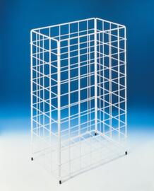 CWS Corbeille à papier en fil, 60 l, blanc