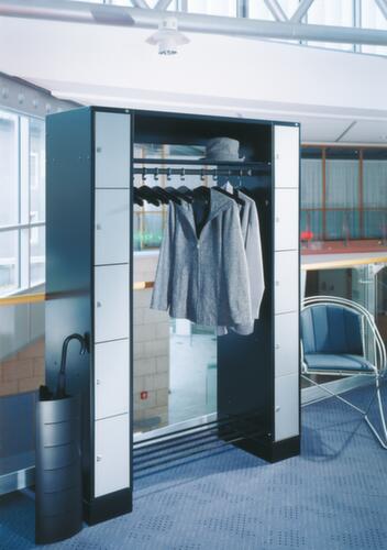 C+P Locker met kapstok Classic lichtgrijs met 20 vakken