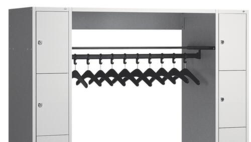 C+P Locker met kapstok Classic lichtgrijs met 20 vakken