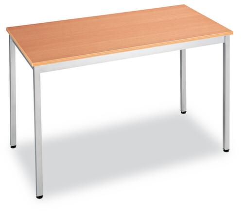Rechthoekige multifunctionele tafel met frame van vierkante buis