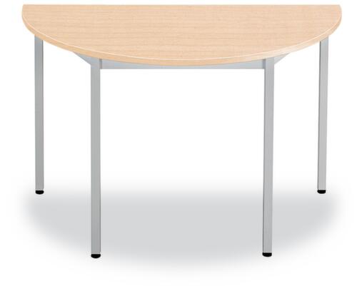 Rechthoekige multifunctionele tafel met frame van vierkante buis