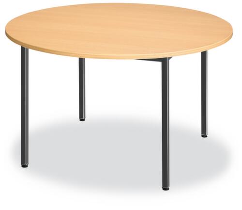 Rechthoekige multifunctionele tafel met frame van vierkante buis