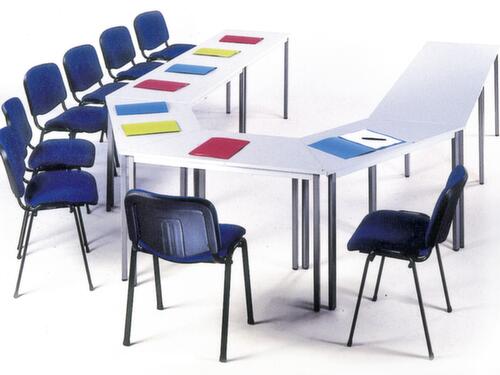 Rechthoekige multifunctionele tafel met frame van vierkante buis