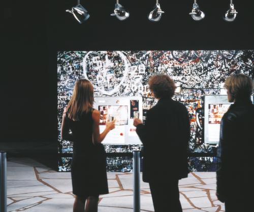 Afbakeningssysteem met 1 afzetband en paal