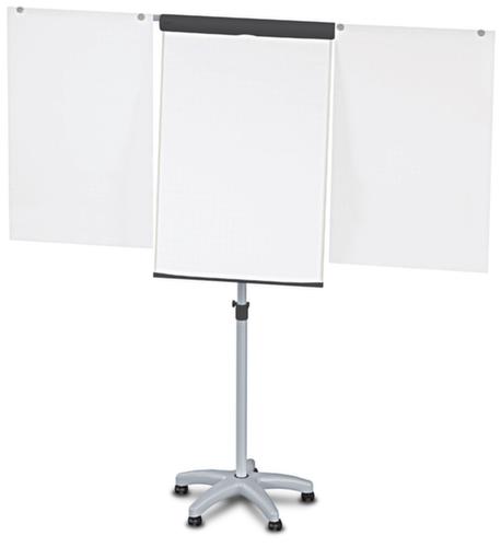 MAUL verrijdbare flipover MAULstandard met 2 papieren houders, hoogte 1780 - 1960 mm