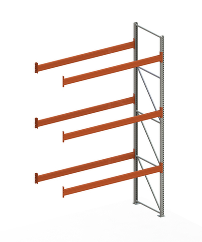 META Palletstelling MULTIPAL voor 12 pallets, 2785 mm breed, 4 opslagniveaus