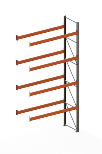 META Palletstelling MULTIPAL voor 15 pallets, 2785 mm breed, 5 opslagniveaus
