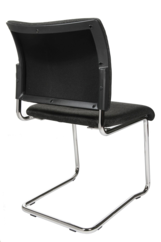 Topstar Beklede bezoekersstoel met sledeframe Visit 20, zitting stof (100% polypropyleen), antraciet