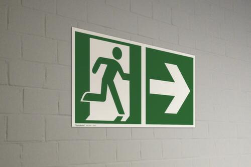 Bord voor vluchtroutesignalering SafetyMarking® nooduitgang