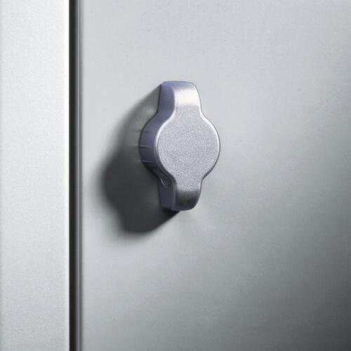 C+P Locker met kapstok Classic lichtgrijs met 20 vakken